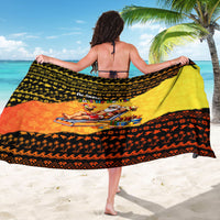 Tropical Christmas In July Santa Claus Sarong Festive Hawaiian With Beach Reindeer Sleigh