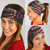 Tropical Christmas In July Candy Cane Surf Neck Gaiter Vibrant Street Art Beach Graffiti Graphic