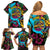 Pineapple Skull Family Matching Off Shoulder Short Dress and Hawaiian Shirt Sumer Time TS04 - Polynesian Pride