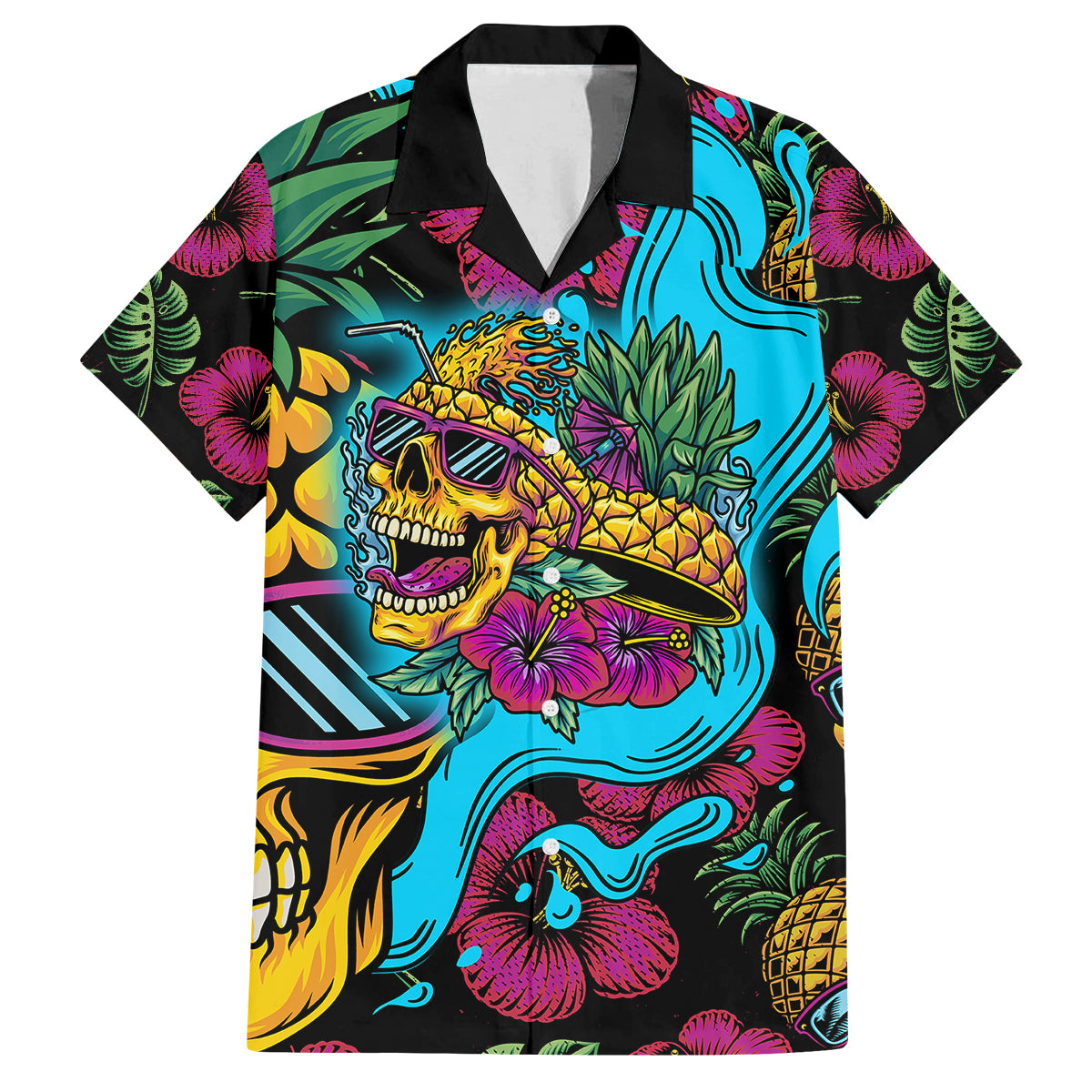 Pineapple Skull Kid Hawaiian Shirt Sumer Time TS04 - Polynesian Pride