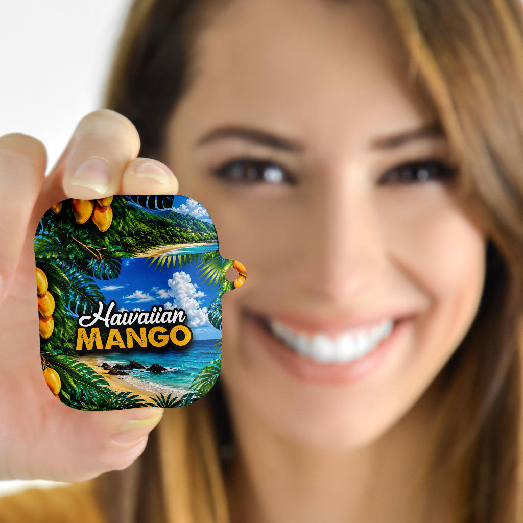 Hawaiian Mango Tropical Beach AirPods Case Scenic Island Nature Exotic Fruit Graphic