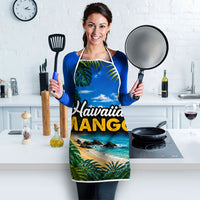 Hawaiian Mango Tropical Beach Apron Scenic Island Nature Exotic Fruit Graphic