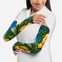 Hawaiian Mango Tropical Beach Arm Sleeves Scenic Island Nature Exotic Fruit Graphic