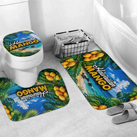 Hawaiian Mango Tropical Beach Bathroom Set Scenic Island Nature Exotic Fruit Graphic