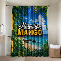 Hawaiian Mango Tropical Beach Bathroom Set Scenic Island Nature Exotic Fruit Graphic