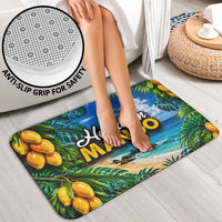 Hawaiian Mango Tropical Beach Bathroom Set Scenic Island Nature Exotic Fruit Graphic