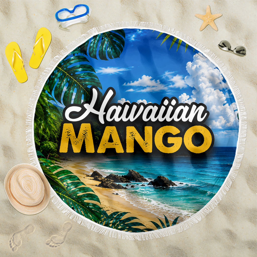 Hawaiian Mango Tropical Beach Beach Blanket Scenic Island Nature Exotic Fruit Graphic