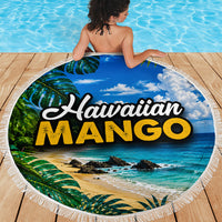 Hawaiian Mango Tropical Beach Beach Blanket Scenic Island Nature Exotic Fruit Graphic