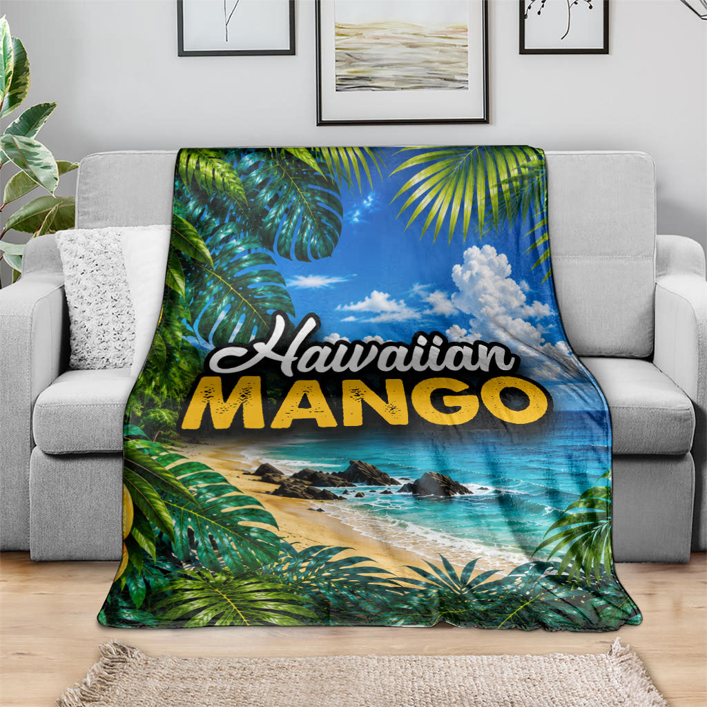 Hawaiian Mango Tropical Beach Blanket Scenic Island Nature Exotic Fruit Graphic