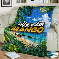Hawaiian Mango Tropical Beach Blanket Scenic Island Nature Exotic Fruit Graphic