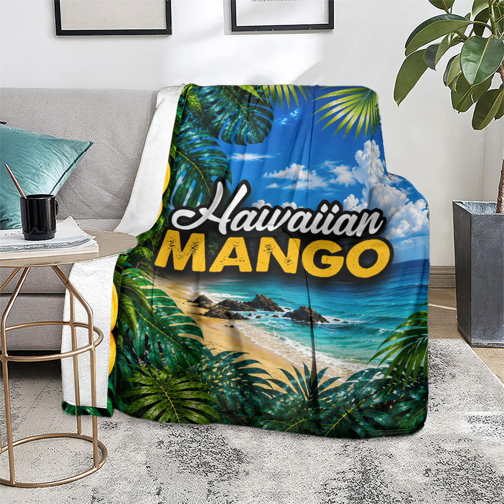 Hawaiian Mango Tropical Beach Blanket Scenic Island Nature Exotic Fruit Graphic