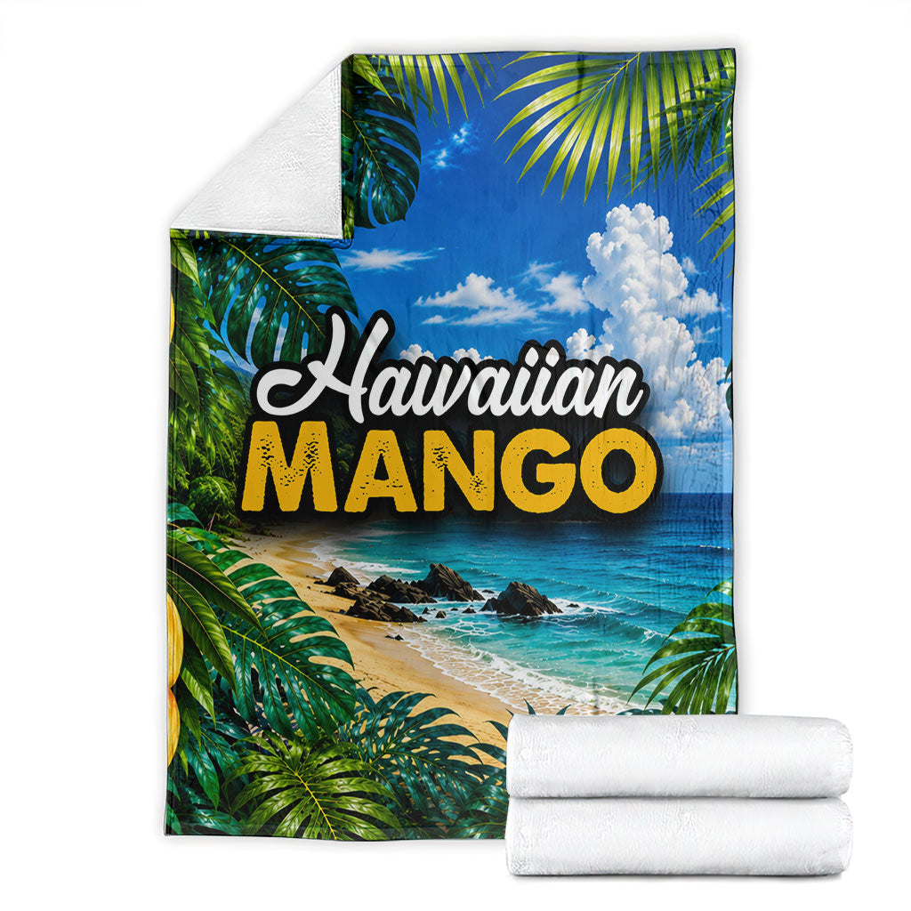 Hawaiian Mango Tropical Beach Blanket Scenic Island Nature Exotic Fruit Graphic