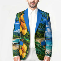Hawaiian Mango Tropical Beach Blazer Scenic Island Nature Exotic Fruit Graphic