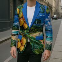 Hawaiian Mango Tropical Beach Blazer Scenic Island Nature Exotic Fruit Graphic