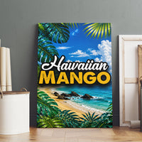 Hawaiian Mango Tropical Beach Canvas Wall Art Scenic Island Nature Exotic Fruit Graphic
