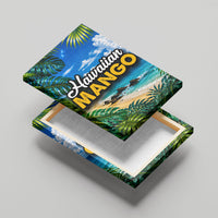 Hawaiian Mango Tropical Beach Canvas Wall Art Scenic Island Nature Exotic Fruit Graphic