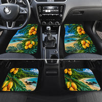 Hawaiian Mango Tropical Beach Car Mats Scenic Island Nature Exotic Fruit Graphic