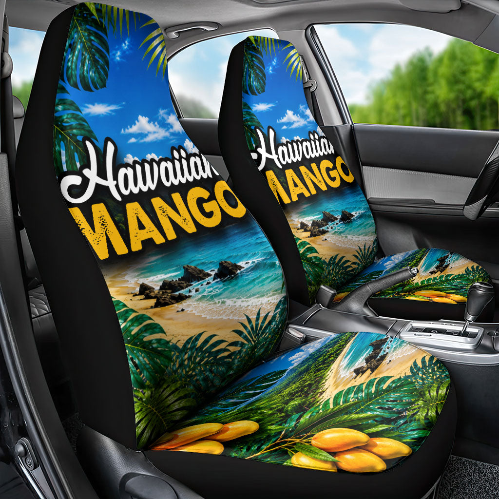 Hawaiian Mango Tropical Beach Car Seat Cover Scenic Island Nature Exotic Fruit Graphic