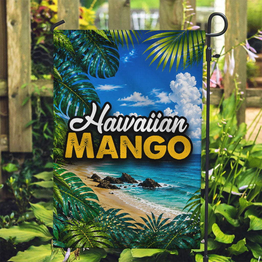 Hawaiian Mango Tropical Beach Garden Flag Scenic Island Nature Exotic Fruit Graphic