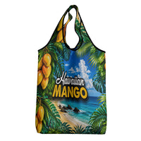 Hawaiian Mango Tropical Beach Grocery Bag Scenic Island Nature Exotic Fruit Graphic