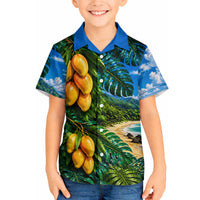 Hawaiian Mango Tropical Beach Hawaiian Shirt Scenic Island Nature Exotic Fruit Graphic