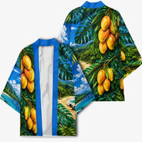 Hawaiian Mango Tropical Beach Kimono Scenic Island Nature Exotic Fruit Graphic