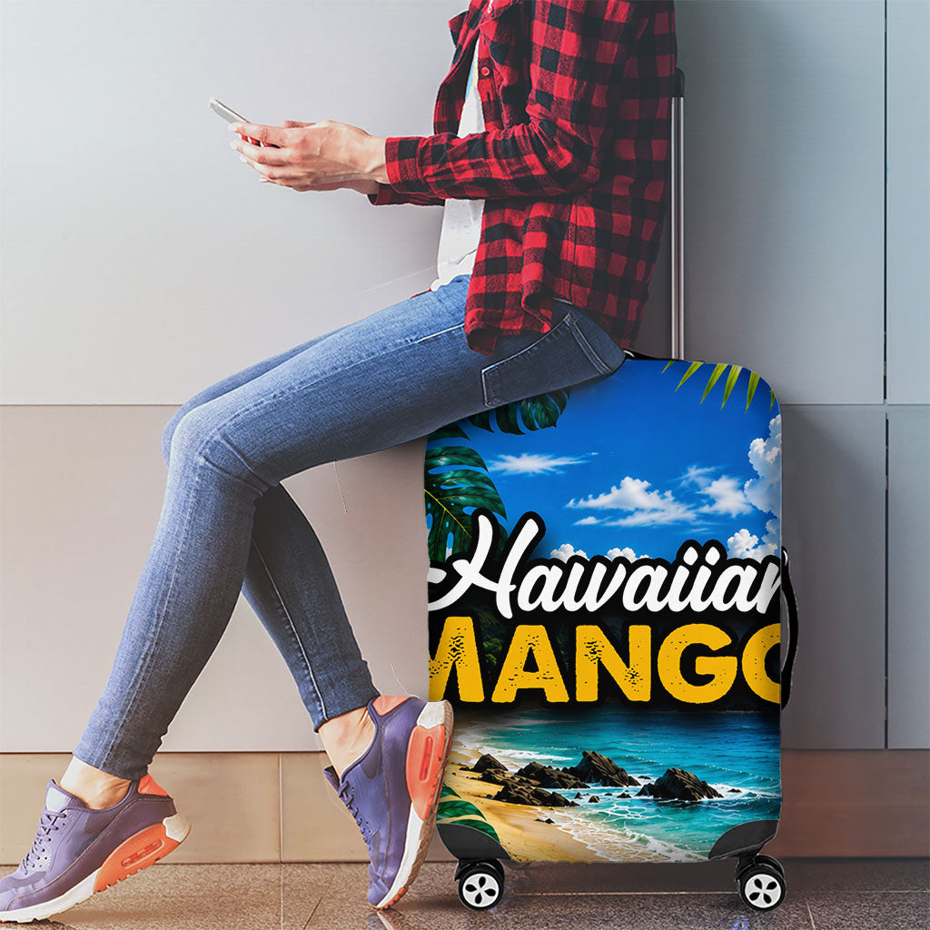 Hawaiian Mango Tropical Beach Luggage Cover Scenic Island Nature Exotic Fruit Graphic