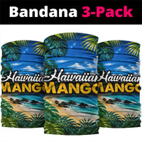 Hawaiian Mango Tropical Beach Neck Gaiter Scenic Island Nature Exotic Fruit Graphic
