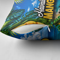 Hawaiian Mango Tropical Beach Pillow Cover Scenic Island Nature Exotic Fruit Graphic