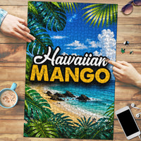 Hawaiian Mango Tropical Beach Puzzle Scenic Island Nature Exotic Fruit Graphic