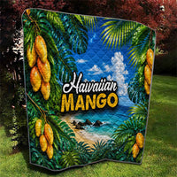 Hawaiian Mango Tropical Beach Quilt Scenic Island Nature Exotic Fruit Graphic