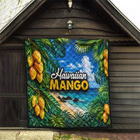 Hawaiian Mango Tropical Beach Quilt Scenic Island Nature Exotic Fruit Graphic