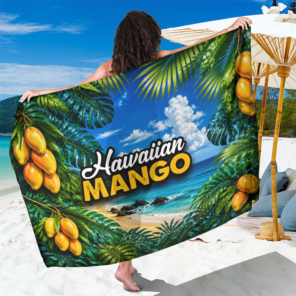 Hawaiian Mango Tropical Beach Sarong Scenic Island Nature Exotic Fruit Graphic