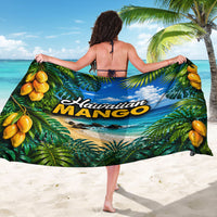Hawaiian Mango Tropical Beach Sarong Scenic Island Nature Exotic Fruit Graphic