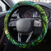 Hawaiian Mango Tropical Beach Steering Wheel Cover Scenic Island Nature Exotic Fruit Graphic