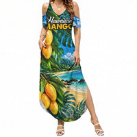 Hawaiian Mango Tropical Beach Summer Maxi Dress Scenic Island Nature Exotic Fruit Graphic