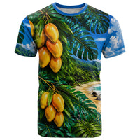 Hawaiian Mango Tropical Beach T Shirt Scenic Island Nature Exotic Fruit Graphic