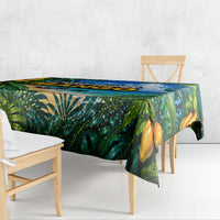 Hawaiian Mango Tropical Beach Tablecloth Scenic Island Nature Exotic Fruit Graphic