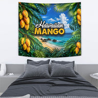 Hawaiian Mango Tropical Beach Tapestry Scenic Island Nature Exotic Fruit Graphic