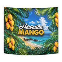Hawaiian Mango Tropical Beach Tapestry Scenic Island Nature Exotic Fruit Graphic