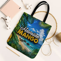 Hawaiian Mango Tropical Beach Tote Bag Scenic Island Nature Exotic Fruit Graphic