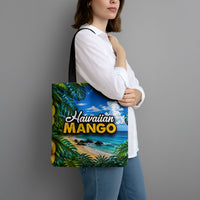 Hawaiian Mango Tropical Beach Tote Bag Scenic Island Nature Exotic Fruit Graphic