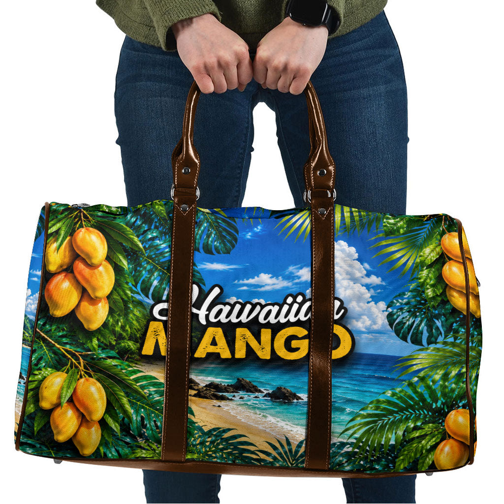 Hawaiian Mango Tropical Beach Travel Bag Scenic Island Nature Exotic Fruit Graphic