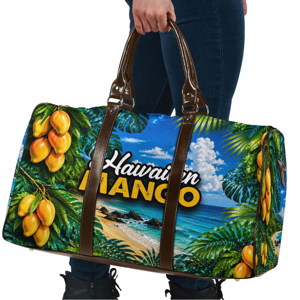 Hawaiian Mango Tropical Beach Travel Bag Scenic Island Nature Exotic Fruit Graphic