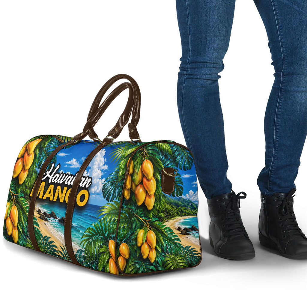 Hawaiian Mango Tropical Beach Travel Bag Scenic Island Nature Exotic Fruit Graphic