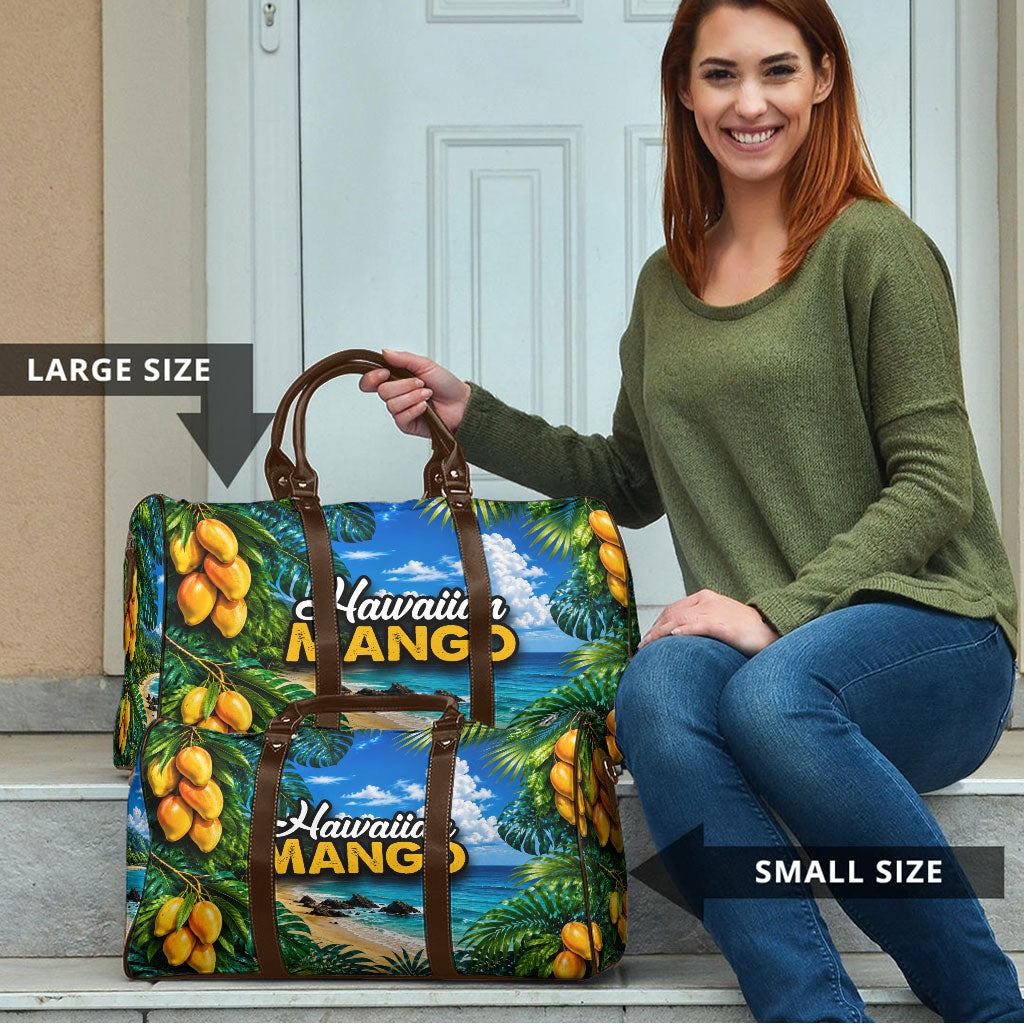 Hawaiian Mango Tropical Beach Travel Bag Scenic Island Nature Exotic Fruit Graphic