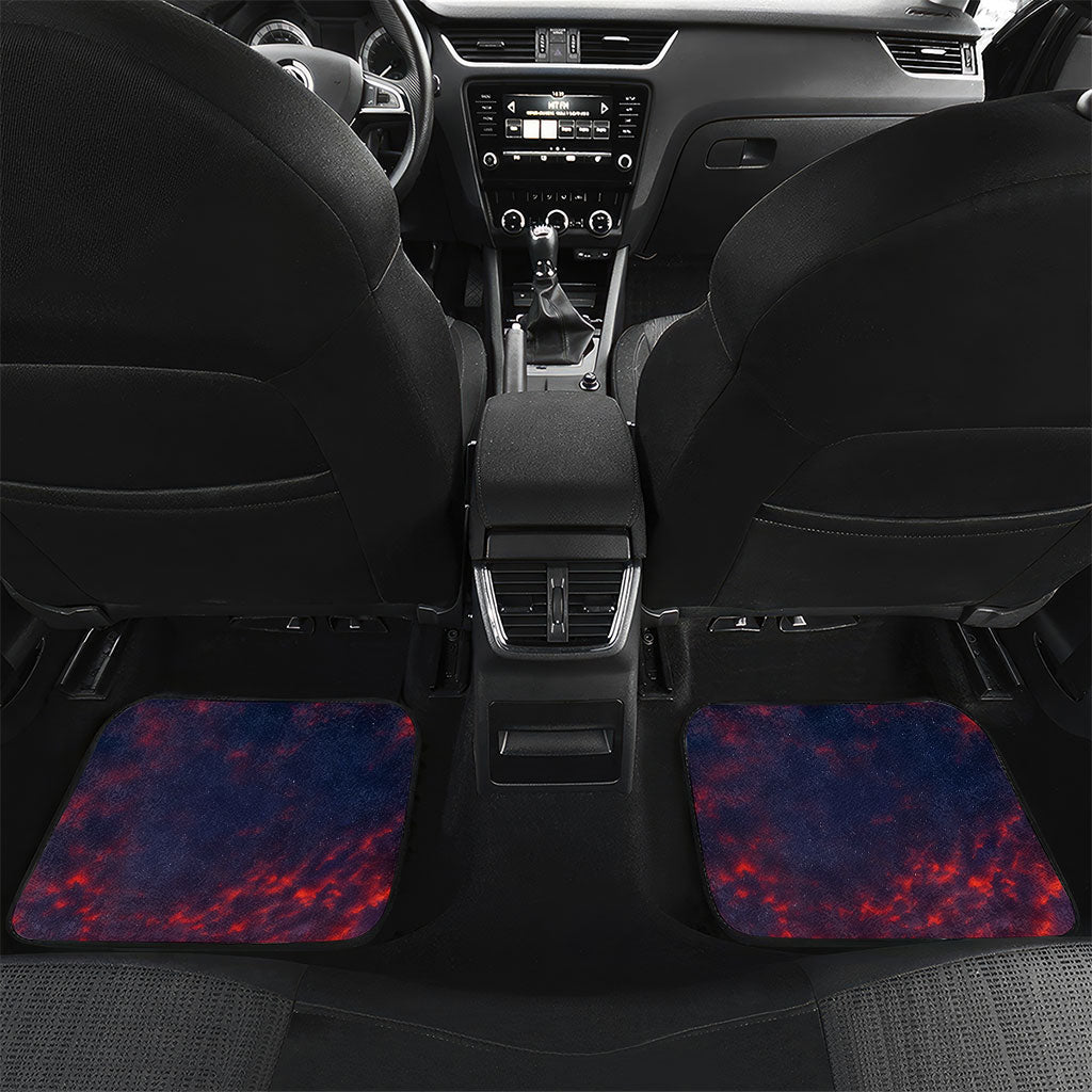 New Zealand Aotearoa Kiwi UFO Car Mats Sci-Fi Galaxy Sunset Sky Tower And Mountain