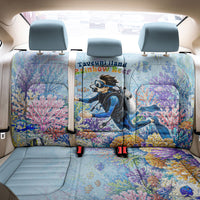 Fiji Taveuni Rainbow Reef Back Car Seat Cover Scuba Diver Vibrant Undersea Coral Garden Watercolor