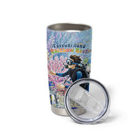 Fiji Taveuni Rainbow Reef Tumbler Cup Scuba Diver Vibrant Undersea Coral Garden Watercolor