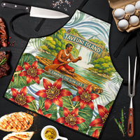 Fiji Taveuni Island Dateline Crossing Apron Tropical Cultural Landscape With Tagimoucia Floral Pattern